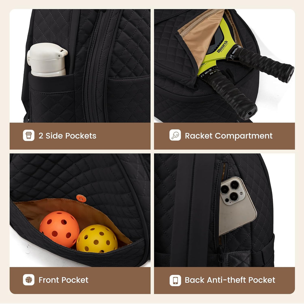 Sucipi Bolsas de tenis para mujeres, Mochila bolsa acolchada para r...