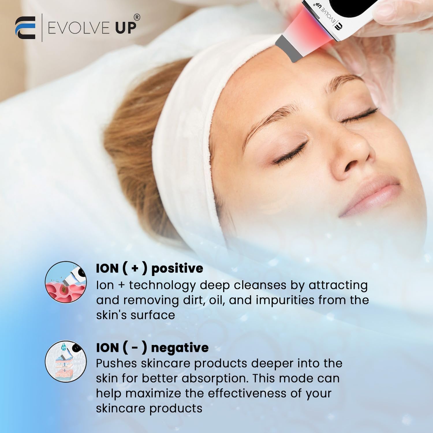 EVOLVE UP Limpiador facial para la piel, espátula de limpieza facia...