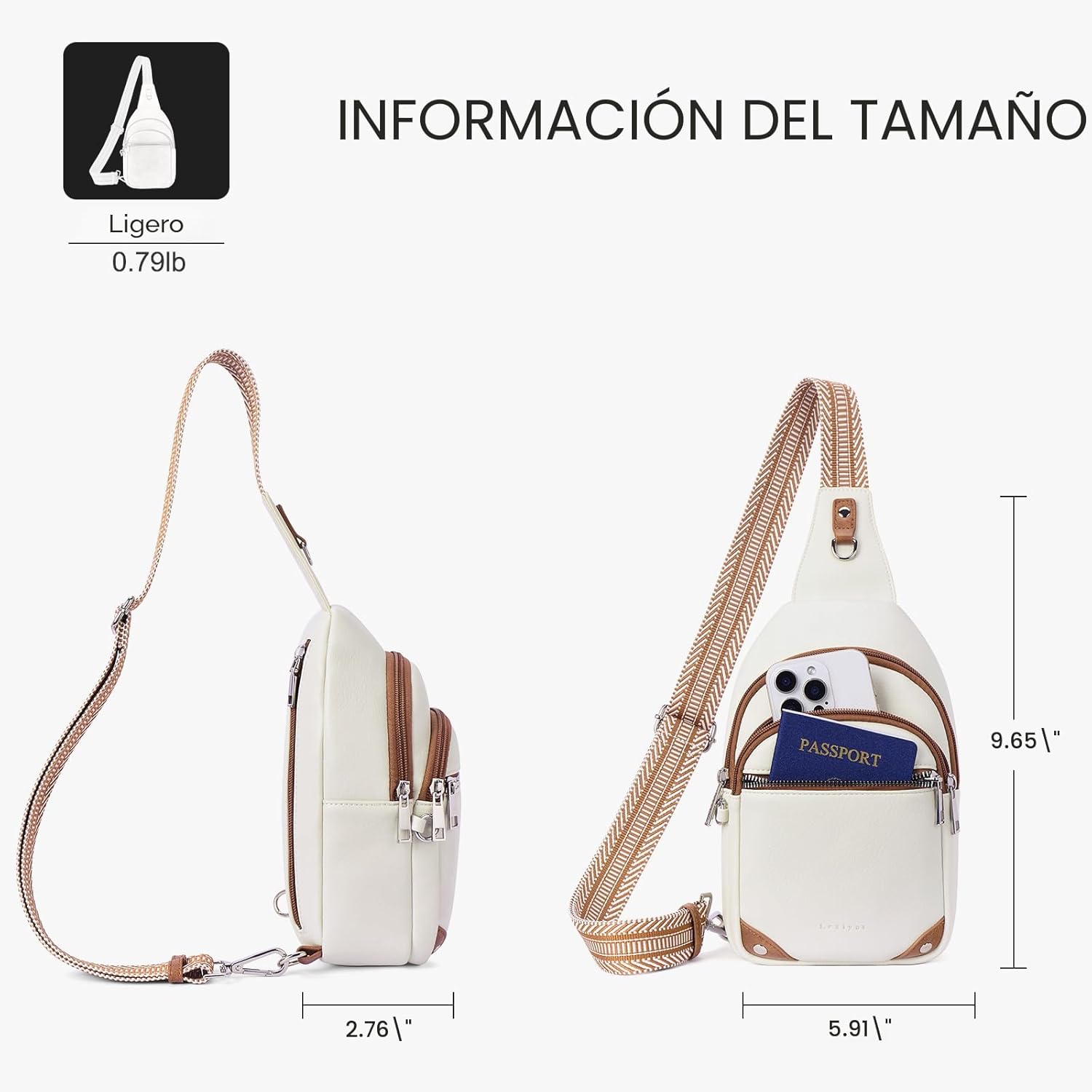 Lexiyat - Bolsos de cintura antirrobo para mujer, bolsa de pecho pa...
