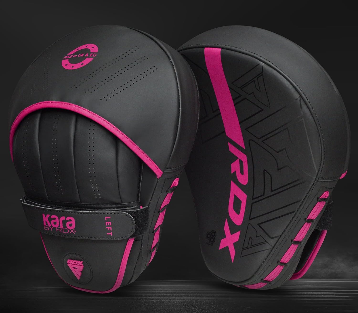 RDX Almohadillas de boxeo Curvadas Focus Mits, Maya Hide Leather Ka...