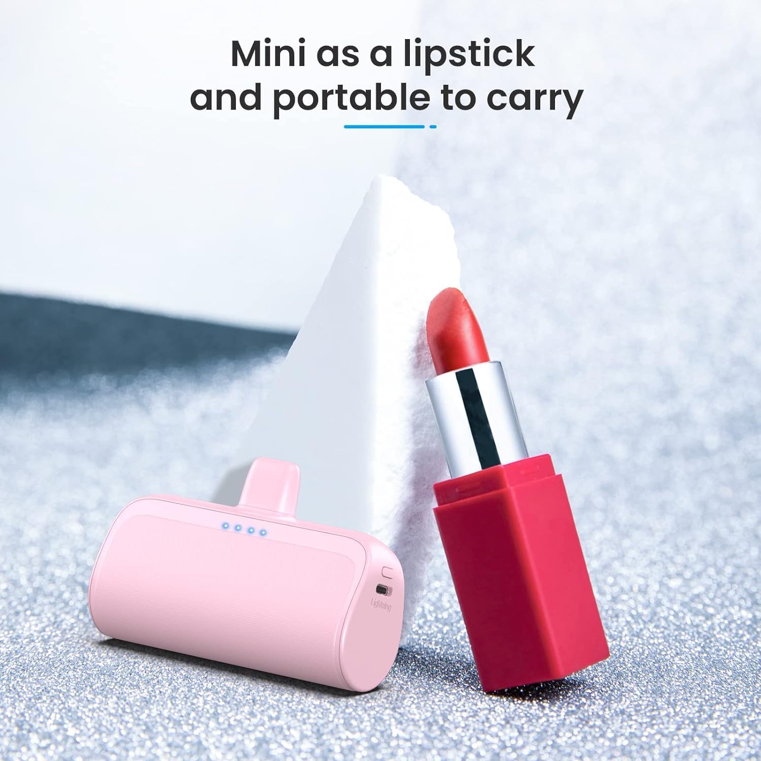 [Paquete de 2] Mini Cargador Portátil para iPhone 5200mAh, Banco de...