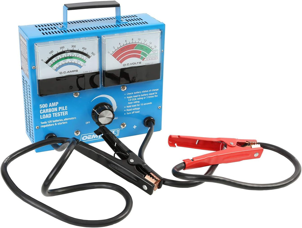OEMTOOLS 24336 Probador de carga de batería de 500 amperios y 12 V,...