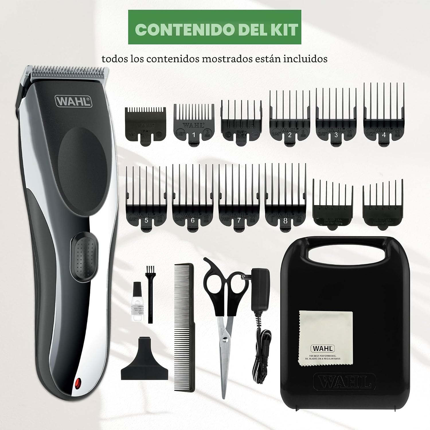 Wahl Clipper - Kit recargable con cable\/inalámbrico para cortar y...