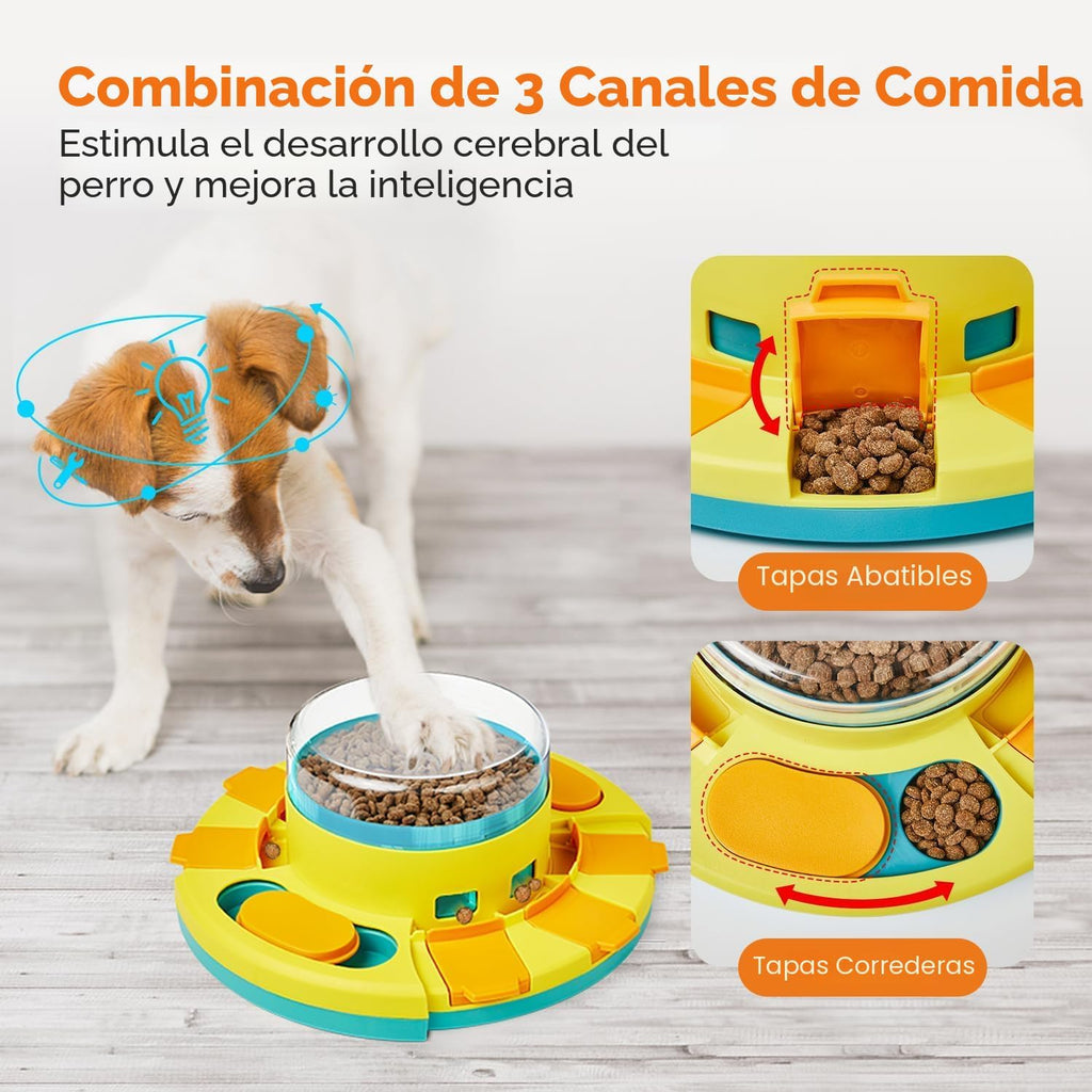 Potaroma Juguete de rompecabezas para perros de 2 niveles, alimenta...