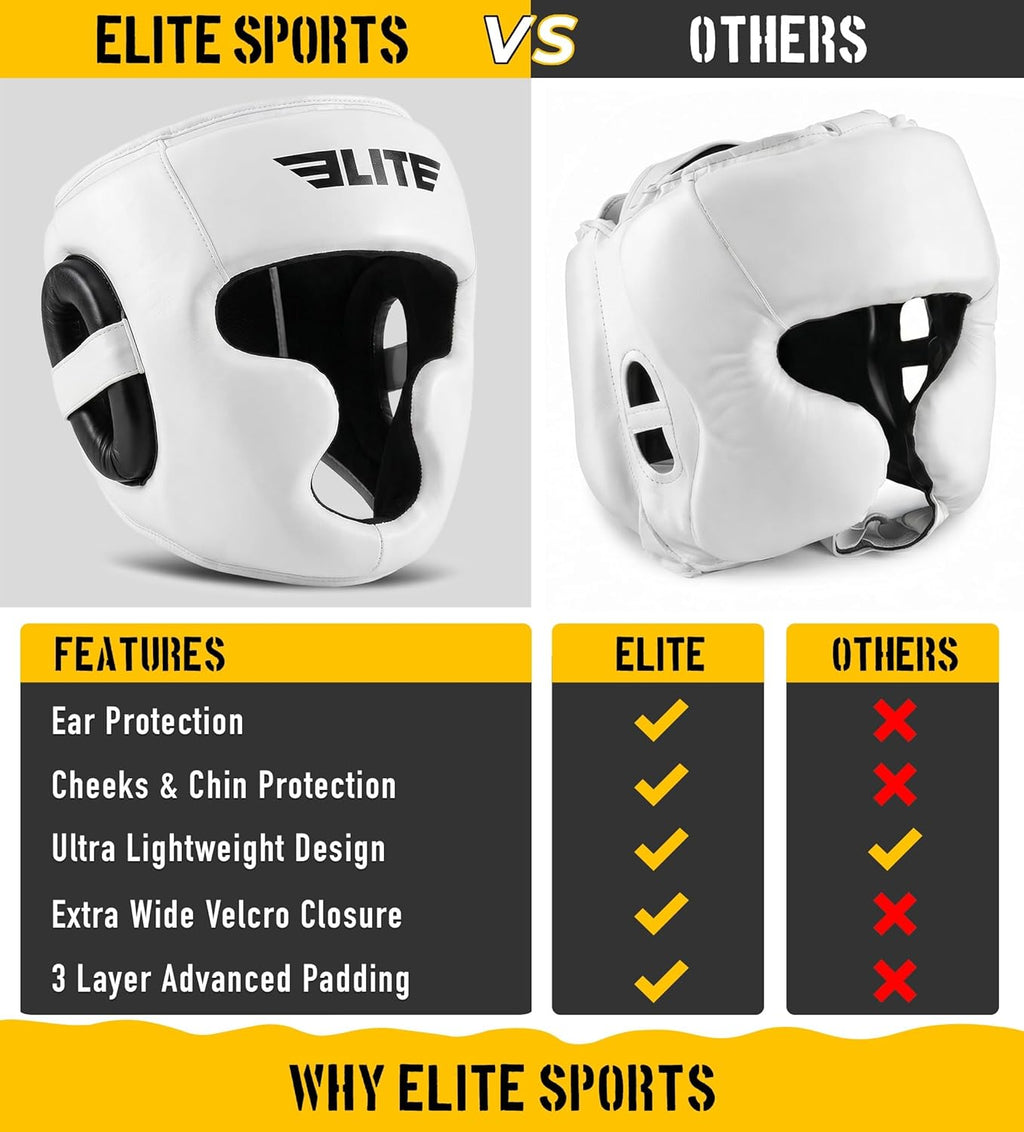 Elite Sports Mejor Casco de Boxeo, Protector de Cabeza de Seguridad...