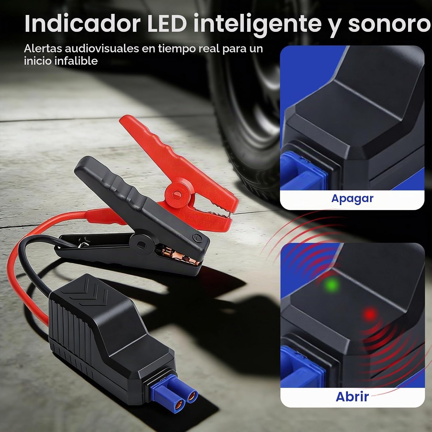 Mayspare Abrazaderas de arranque inteligentes EC5 de 10 AWG, clips...