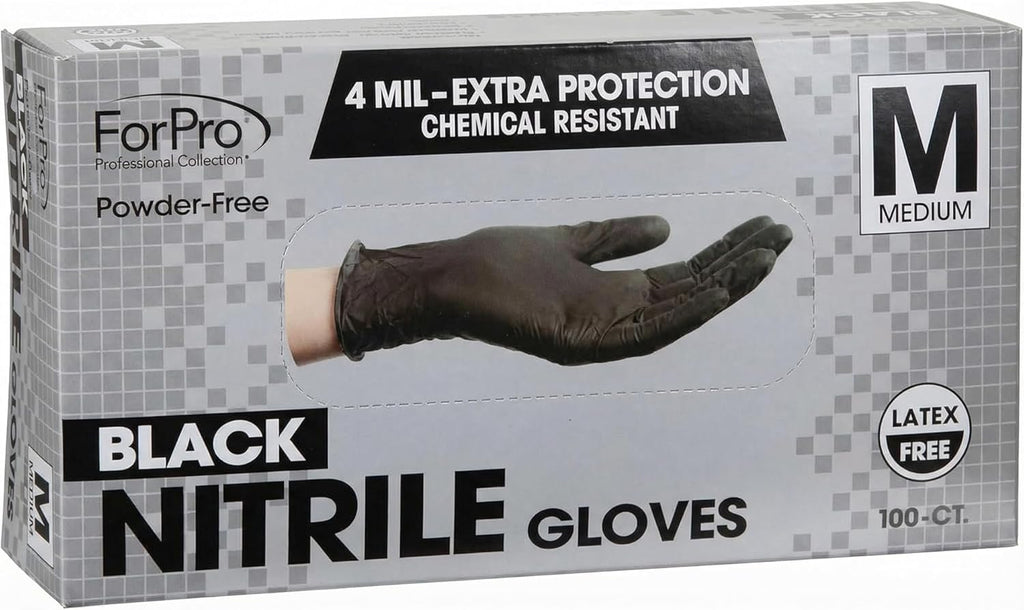 ForPro - Guantes desechables de nitrilo, resistentes a productos qu...