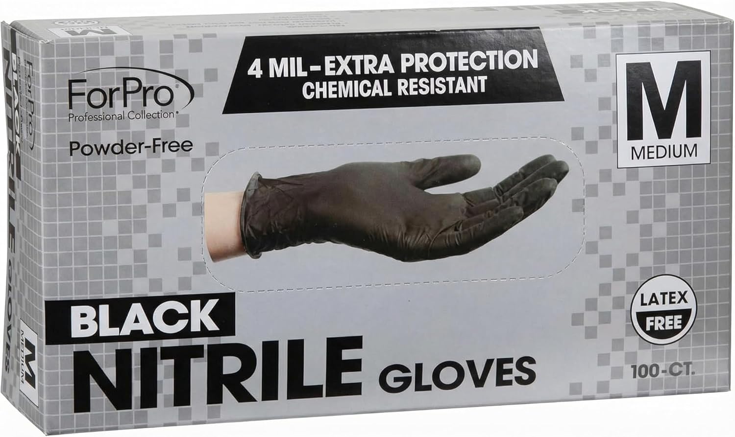ForPro - Guantes desechables de nitrilo, resistentes a productos qu...