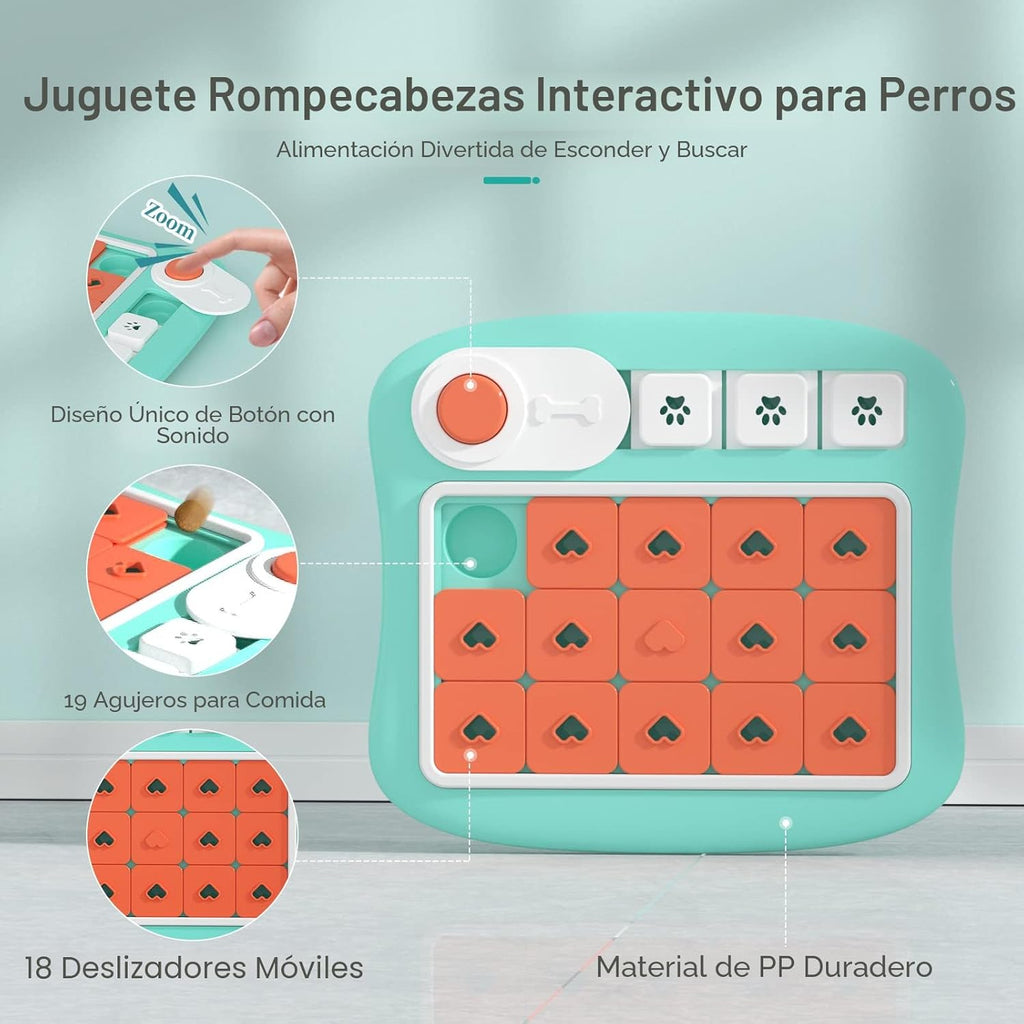 Juguetes de rompecabezas para perros, dispensadores de golosinas pa...