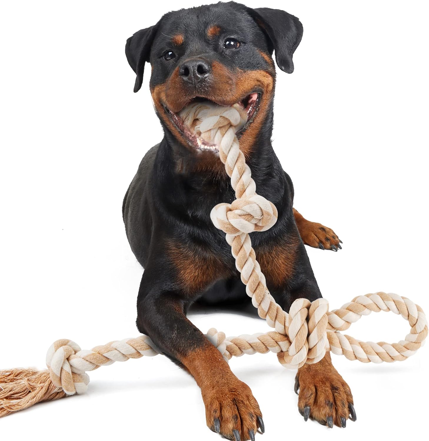 Fida Juguetes de cuerda para perros para masticadores agresivos, ju...
