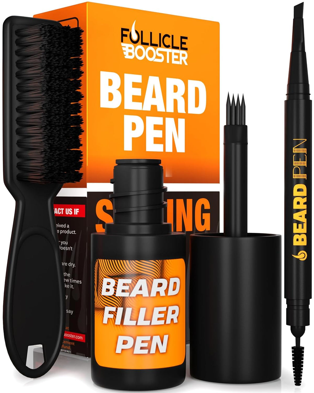 FOLLICLE BOOSTER Kit de Relleno y Estilo con Lápiz de Barba para Ho...