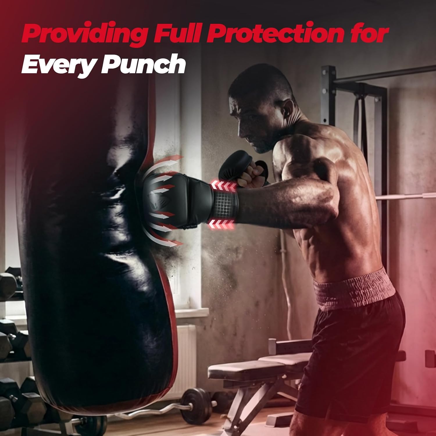 LIBERLUPUS Guantes MMA para hombres \u2013 Guantes de saco de boxeo...