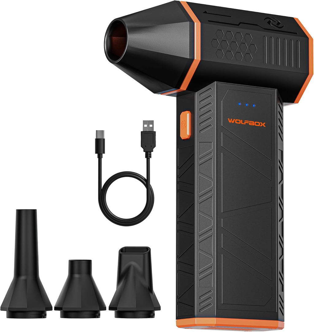 WOLFBOX MF50 Plumero de aire comprimido - Soplador eléctrico de air...