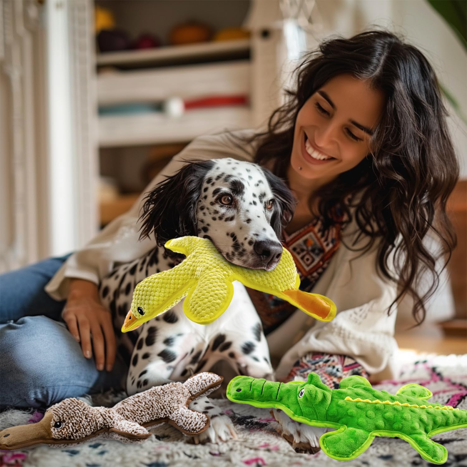 MAOOOOB Juguetes para perros con sonido de chasquido sin relleno -...