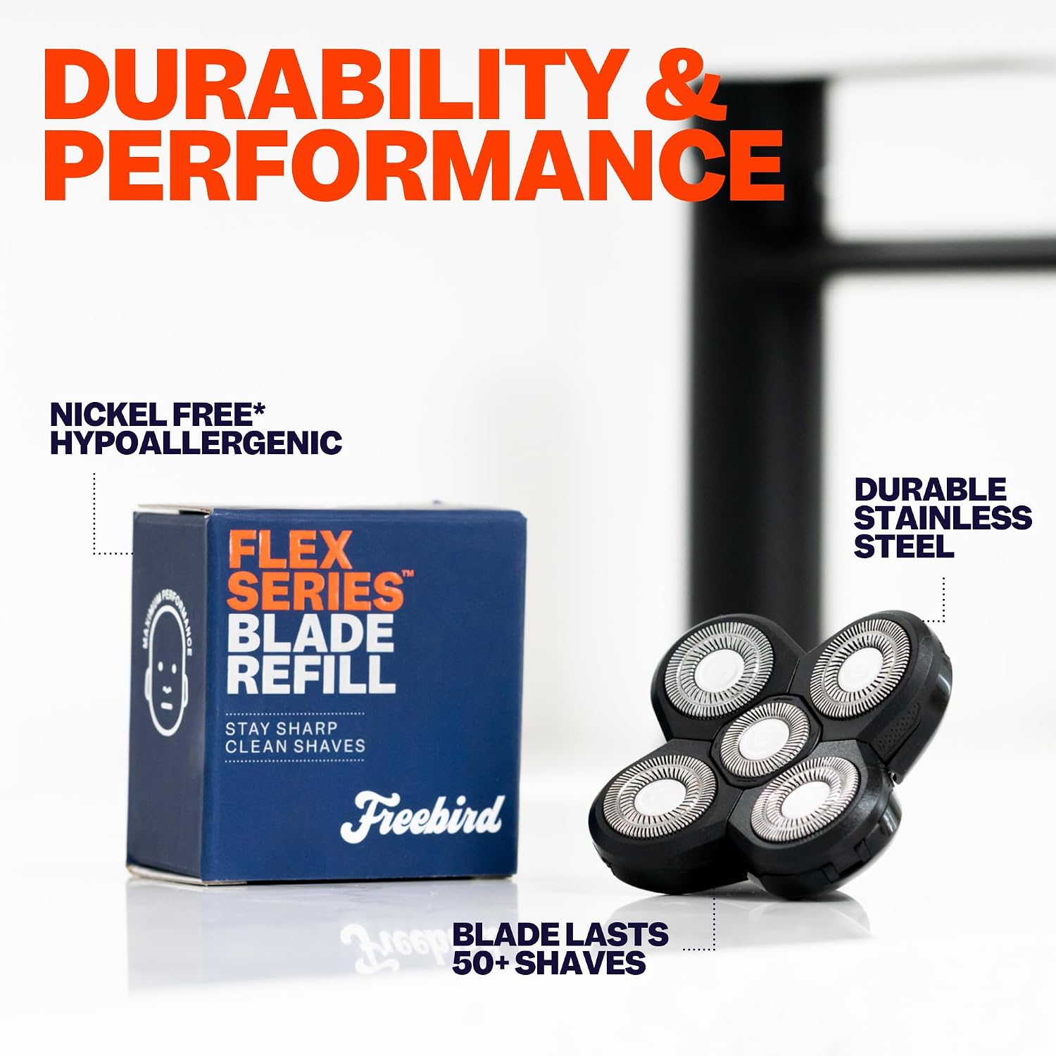 Freebird FlexSeries - Paquete de 1 repuestos de cuchilla oficial, s...