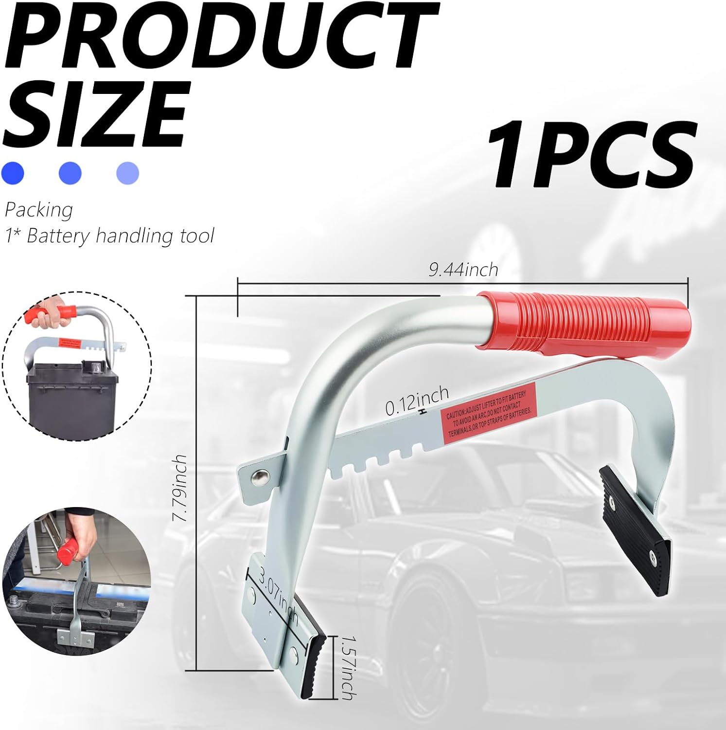 Soporte de batería de automóvil resistente de 4.5 a 7.5 pulgadas co...