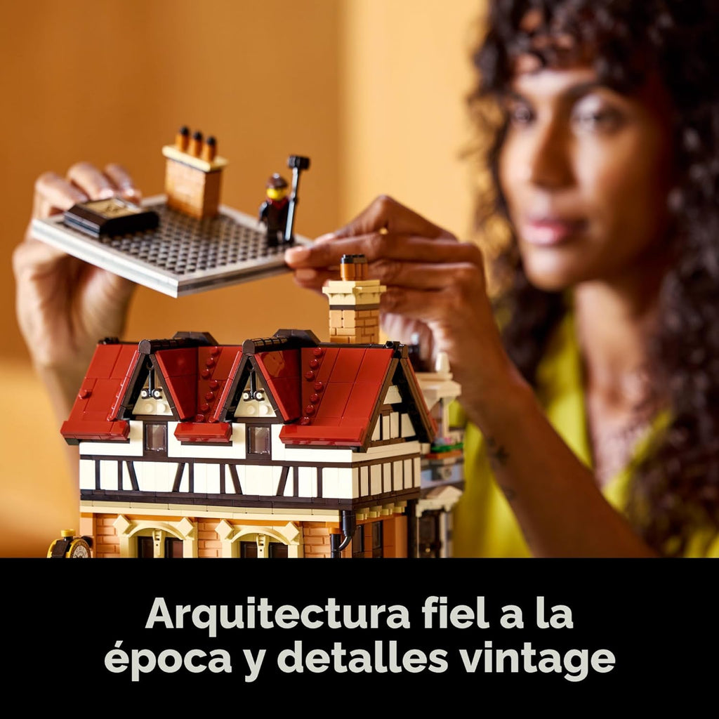 LEGO Icons Set de Construcción de Esquina Tudor para Adultos 18+ -...