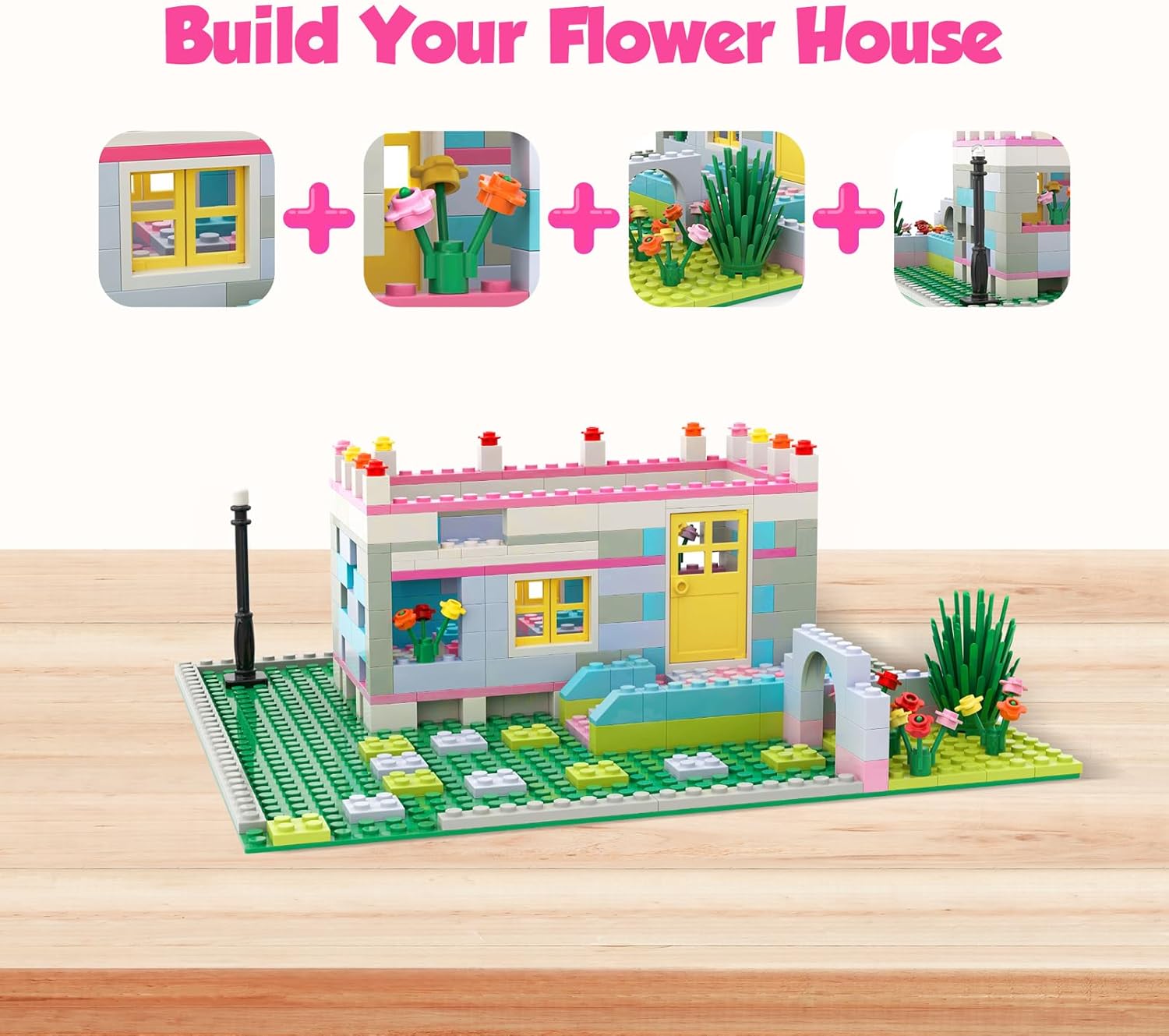 ekuzi Juego de bloques de construcción creativos compatibles con la...