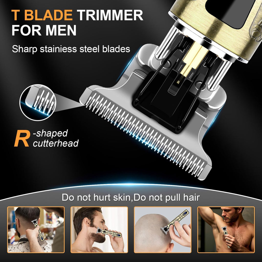 LQT Kit de peluquero profesional para hombres, cortadora de pelo, r...