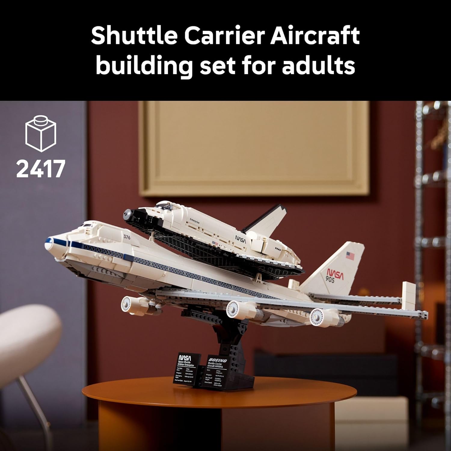 LEGO Icons Shuttle Carrier Aircraft - Juego de construcción de avio...