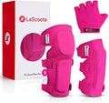 LaScoota Juego de rodilleras y coderas para niños | Guantes protect...
