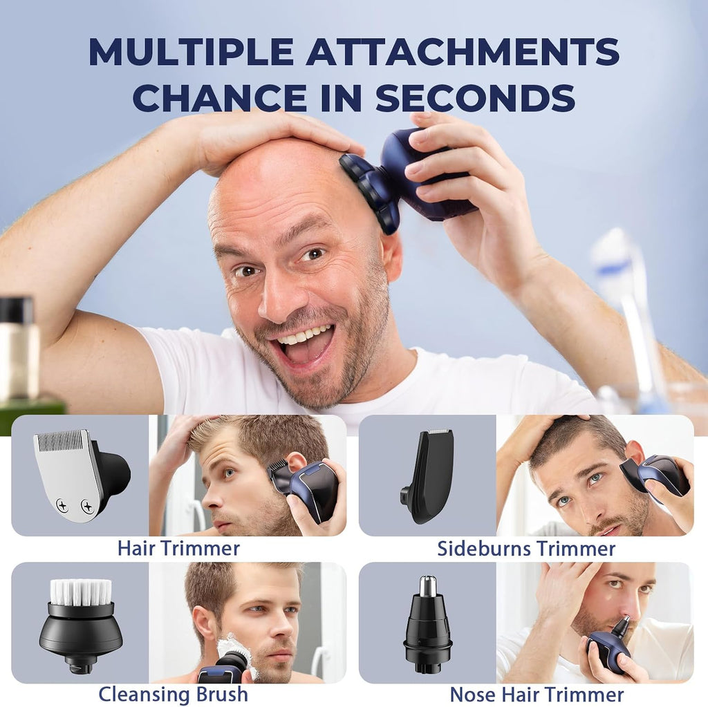 SOBIY Afeitadoras de cabeza para hombres calvos: maquinilla de afei...