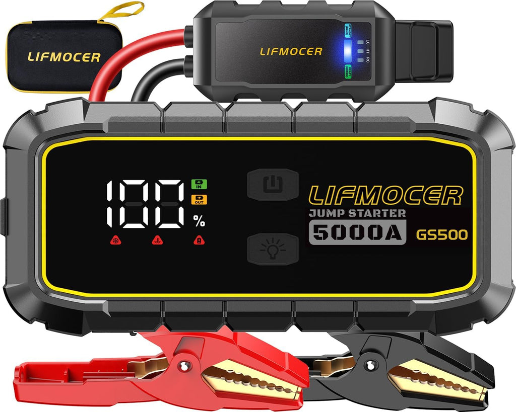 LIFMOCER GS500 Arrancador de Automóvil - Arrancador de Batería de A...