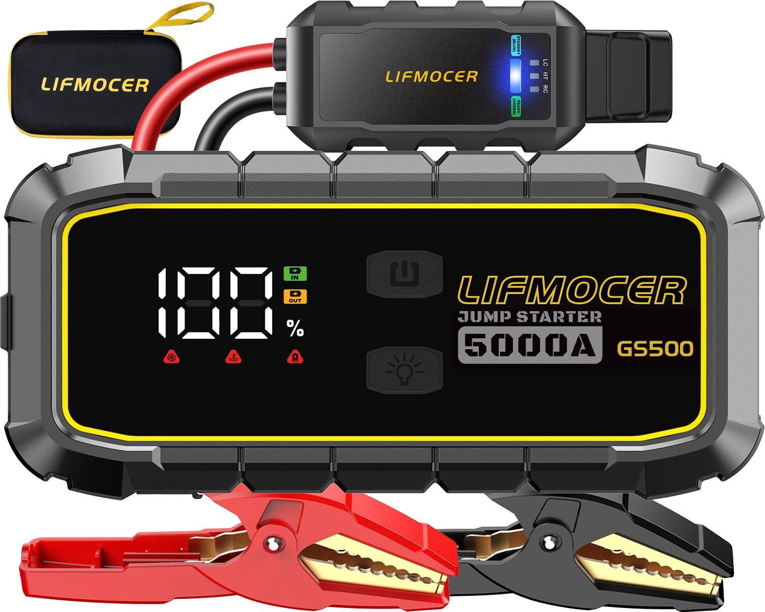 LIFMOCER GS500 Arrancador de Automóvil - Arrancador de Batería de A...