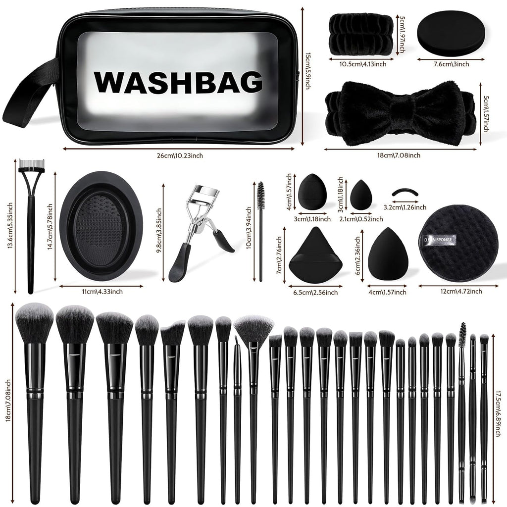 Juego de 80 brochas de maquillaje, juego de brochas de maquillaje p...