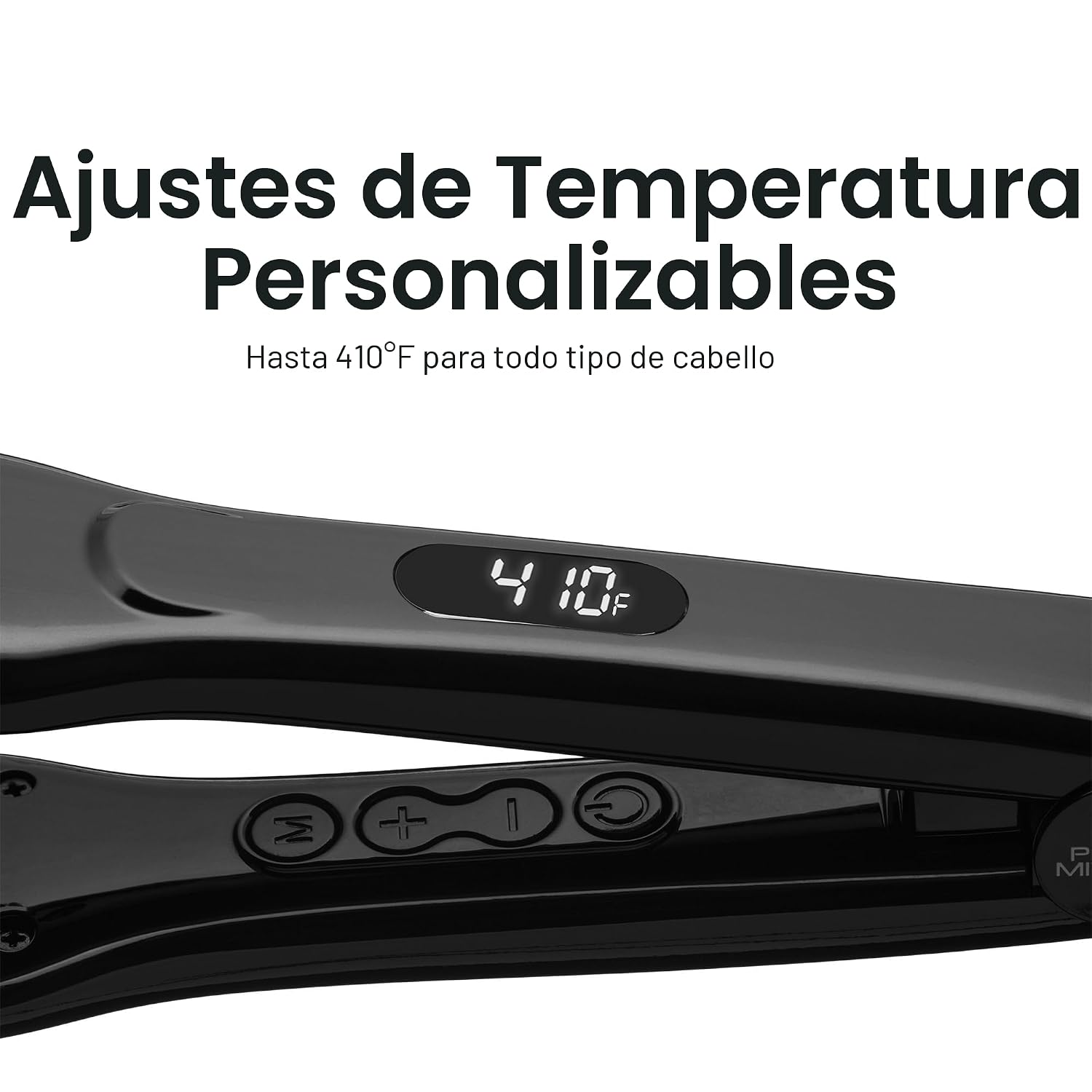 Plancha alisadora de cerámica Paul Mitchell Smooth+, ajustes de cal...