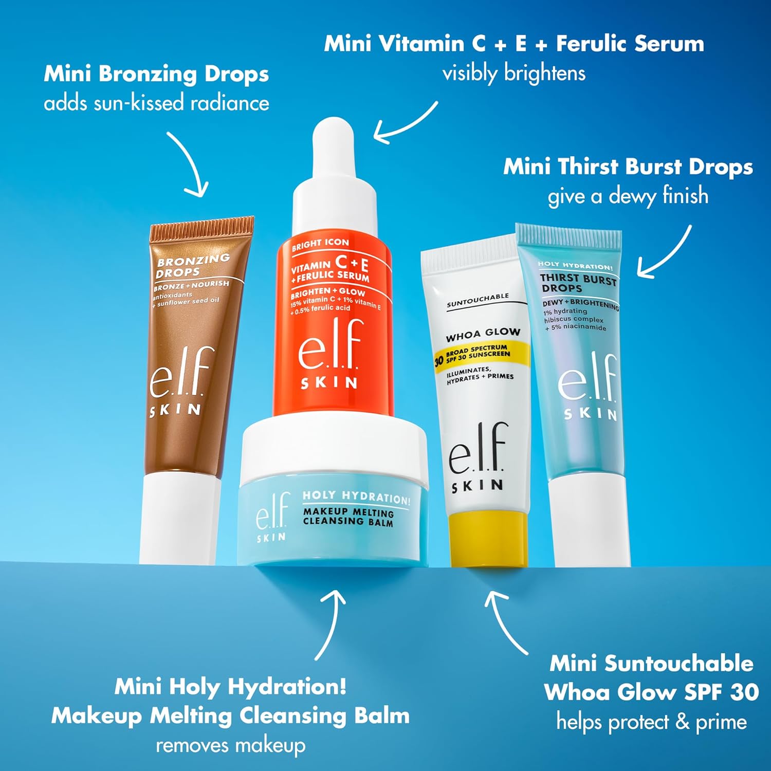 e.l.f. SKIN Best &amp; Obsessed - Kit de cuidado de la piel, remove...