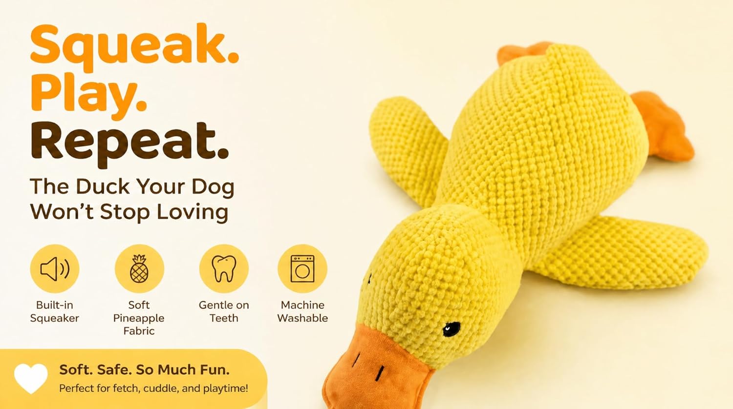 Paw-FECT Piece - Juguete calmante de felpa para perro, con sonido d...