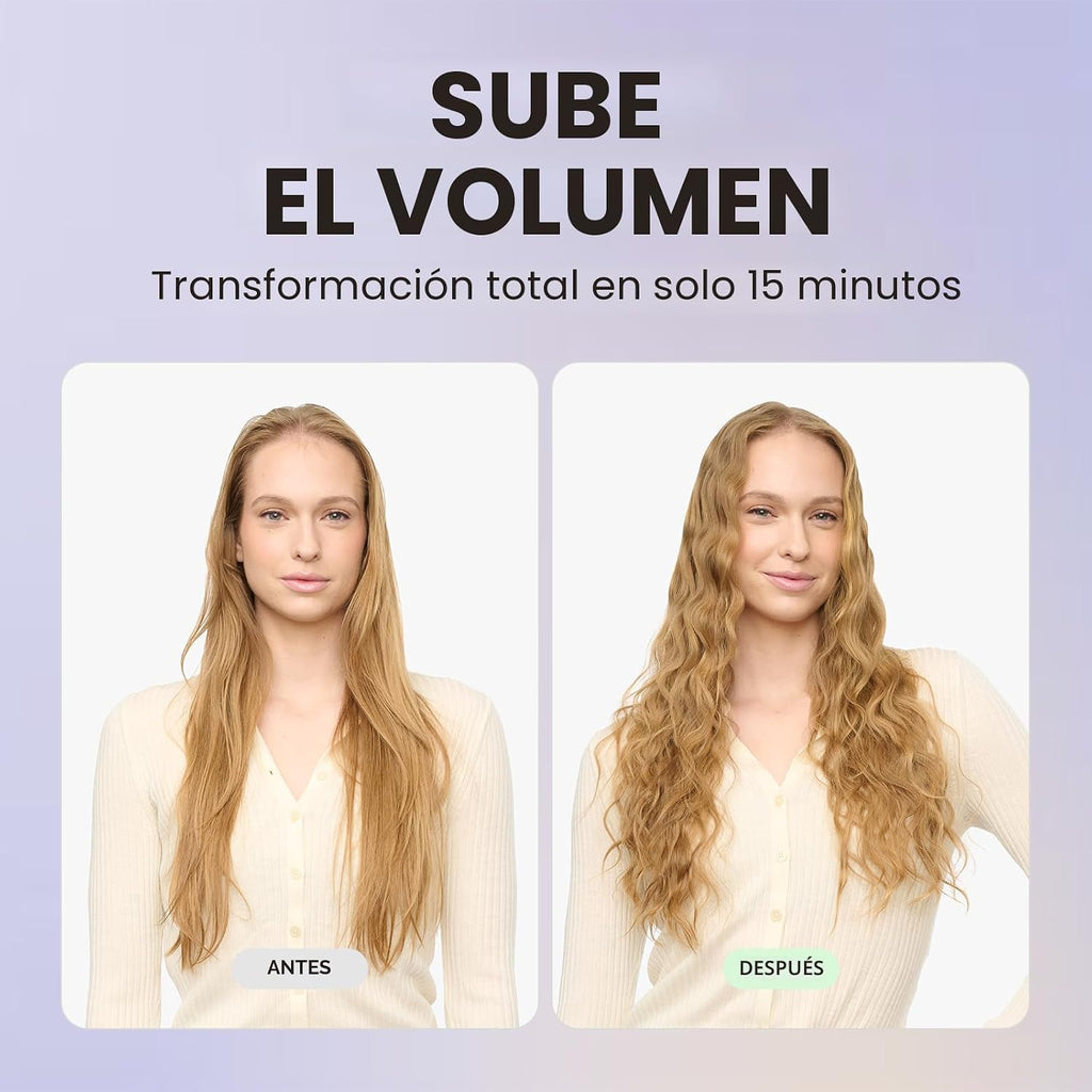 Wavytalk Power Wave - Engarzador de pelo iónico para menos daño por...