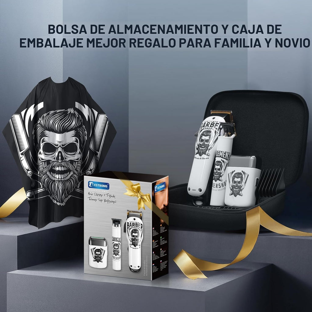 BESTBOMG® Cortadores de pelo para hombres profesionales, kits y set...