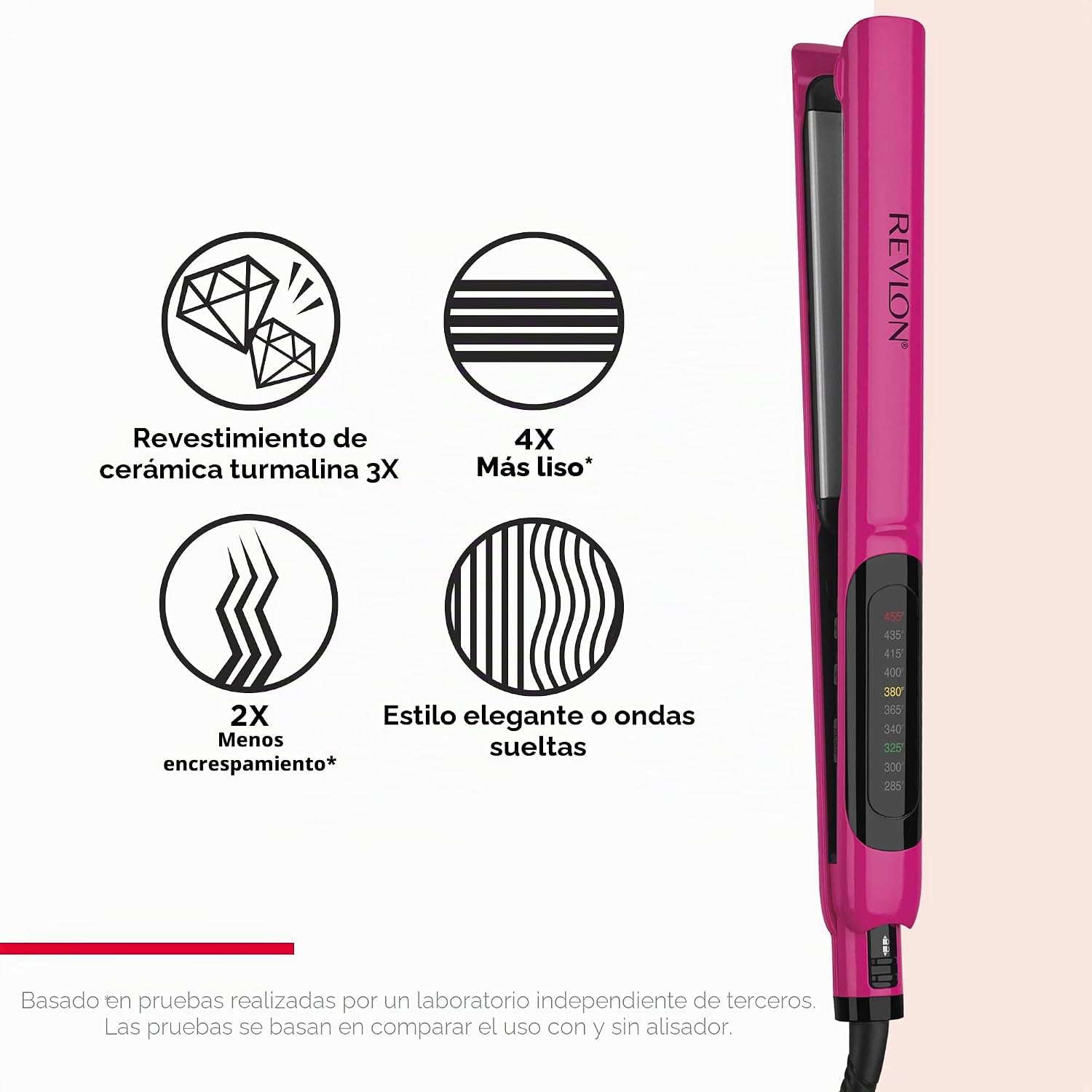 Revlon Smooth Brilliance Plancha de cabello de cerámica | Desliza s...