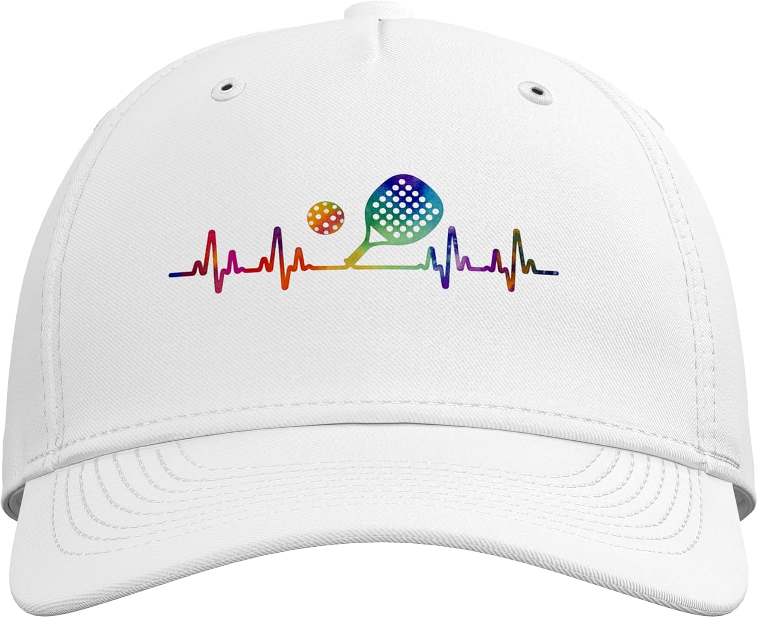 Padel Heartbeat Cool Racket Sport Player Coach Gorra de béisbol aju...