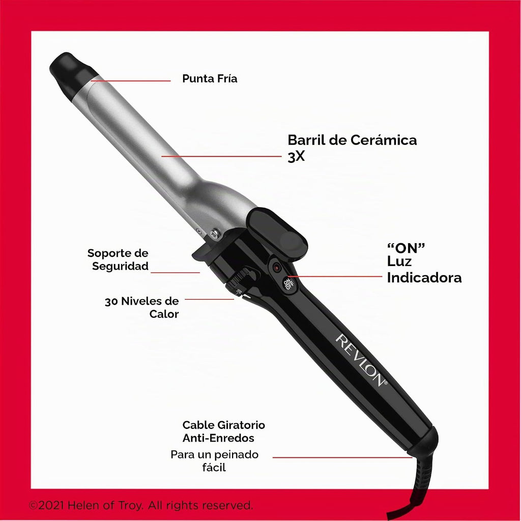 Revlon Perfect Heat Rizador de Cerámica Triple | Para rizos mediano...