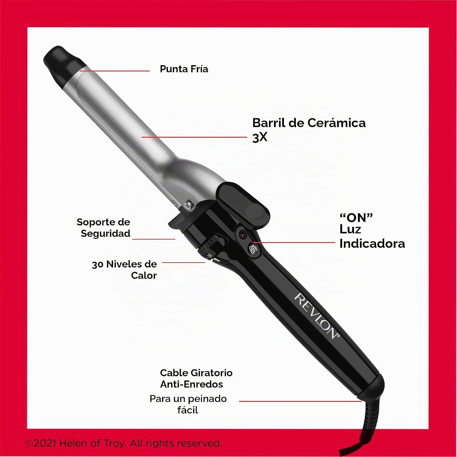 Revlon Perfect Heat Rizador de Cerámica Triple | Para rizos mediano...