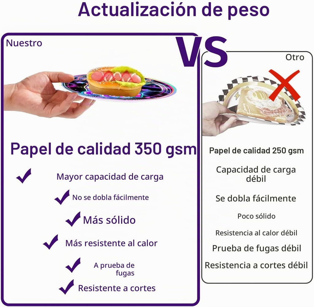 Yingoto - Juego de vajilla de 228 piezas para decoración de fiesta,...