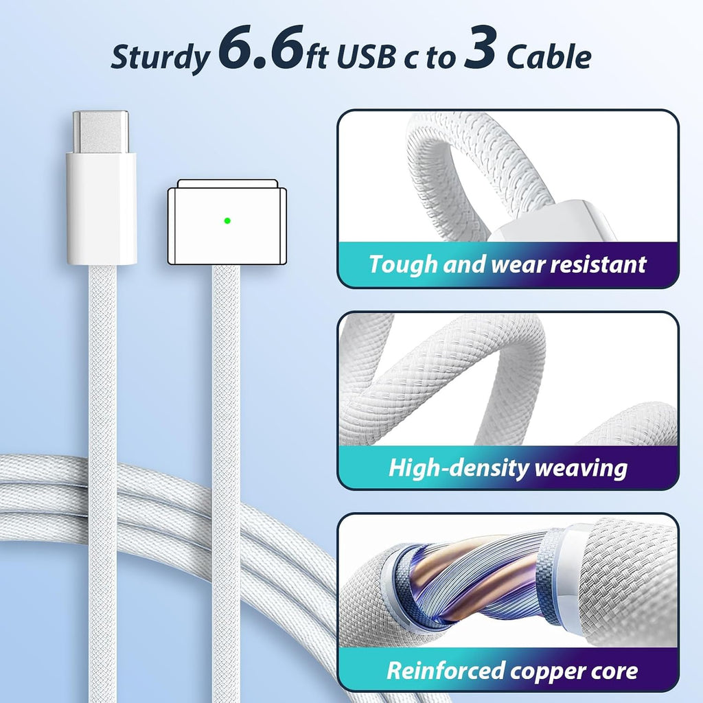 Cargador Mac Book de 140 W, GaN USB-C, adaptador de corriente PD pa...