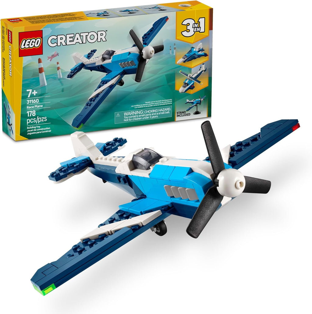 LEGO Creator 3 en 1 Avión de Carrera de Aviones Juguete - Juguete d...