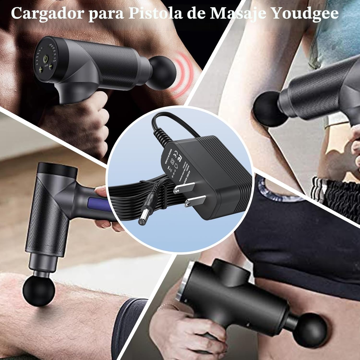 Cargador de 16.8 V para Youdgee H1 Mini pistola de masaje muscular...