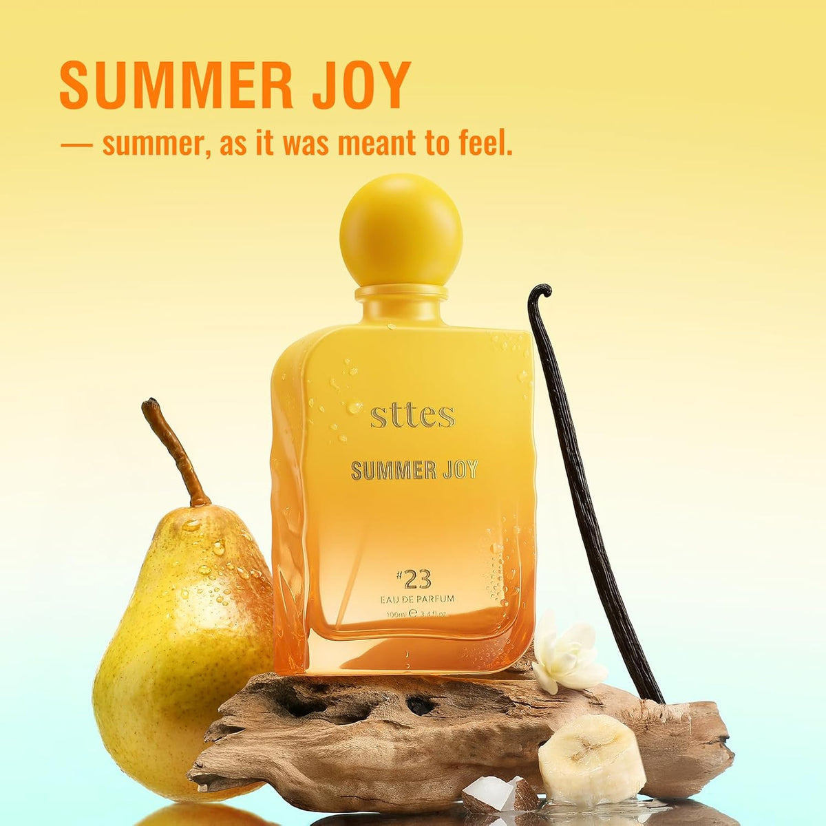Sttes Perfume #23 Summer Joy Eau de Parfum para mujer, pera, plátan...