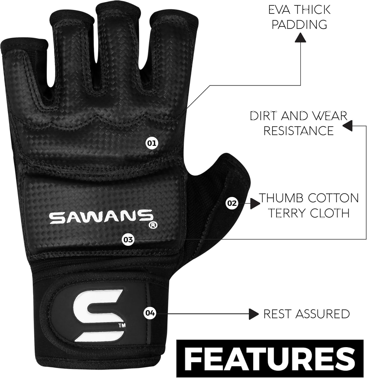 SAWANS Guantes de karate, guantes de boxeo, artes marciales, combat...