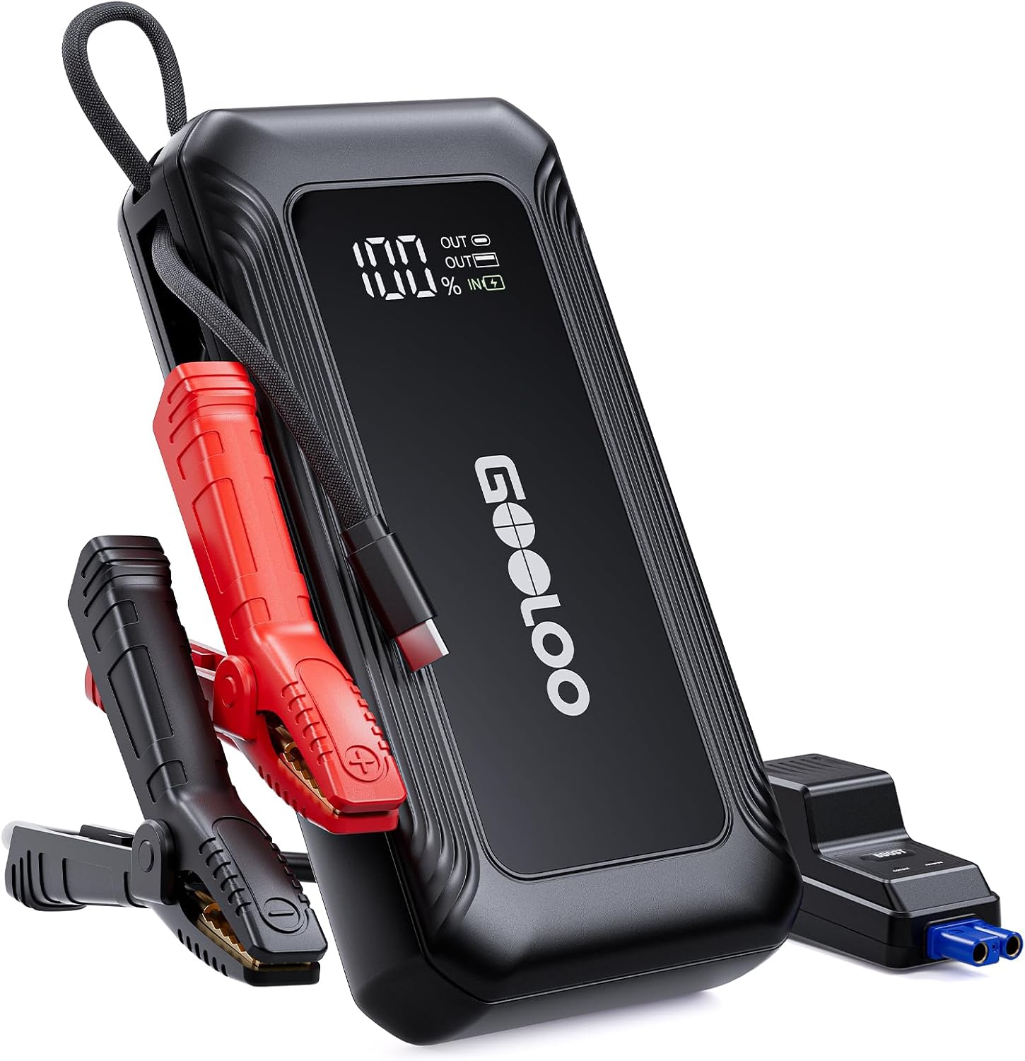 GOOLOO Arrancador G7 3000A Supersafe con cable USB-C integrado de 4...