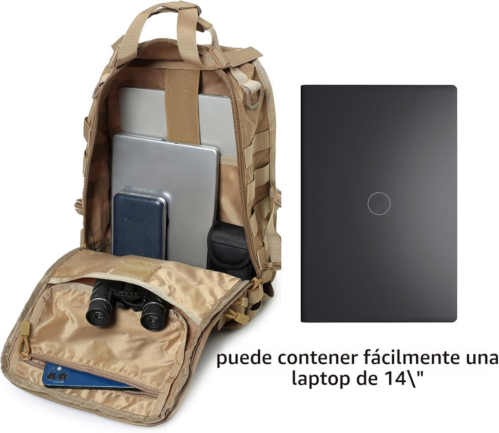 Lemubeane Mochila táctica para el hombro, mochila militar para rove...