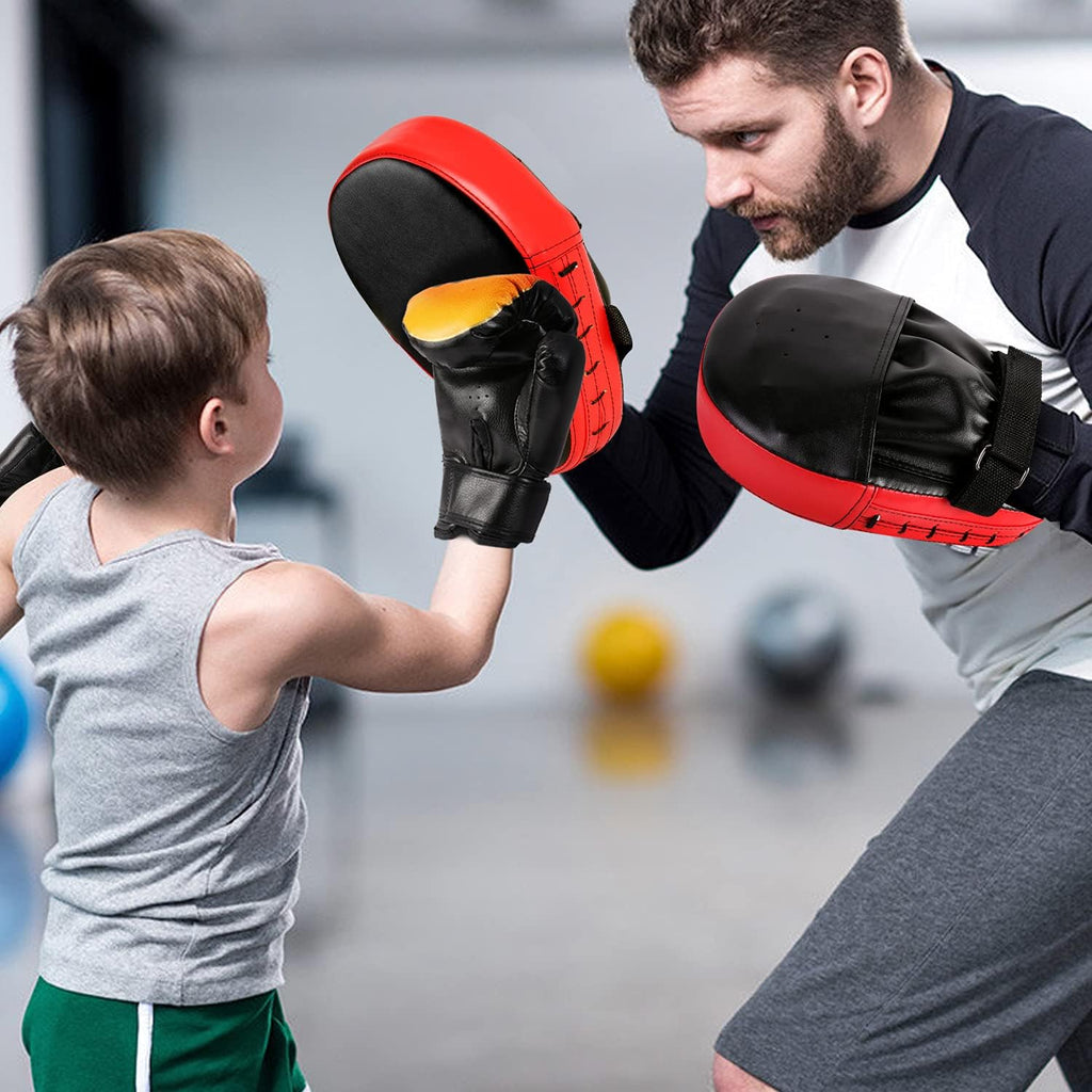 Odoland Juego de guantes de boxeo y guantes de boxeo 2 en 1 para ni...