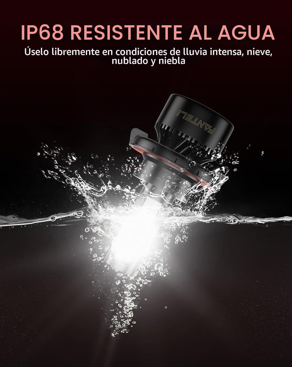 FANTELI Bombillas de 6500 K, blanco frío 40000 lúmenes, 900 % de br...