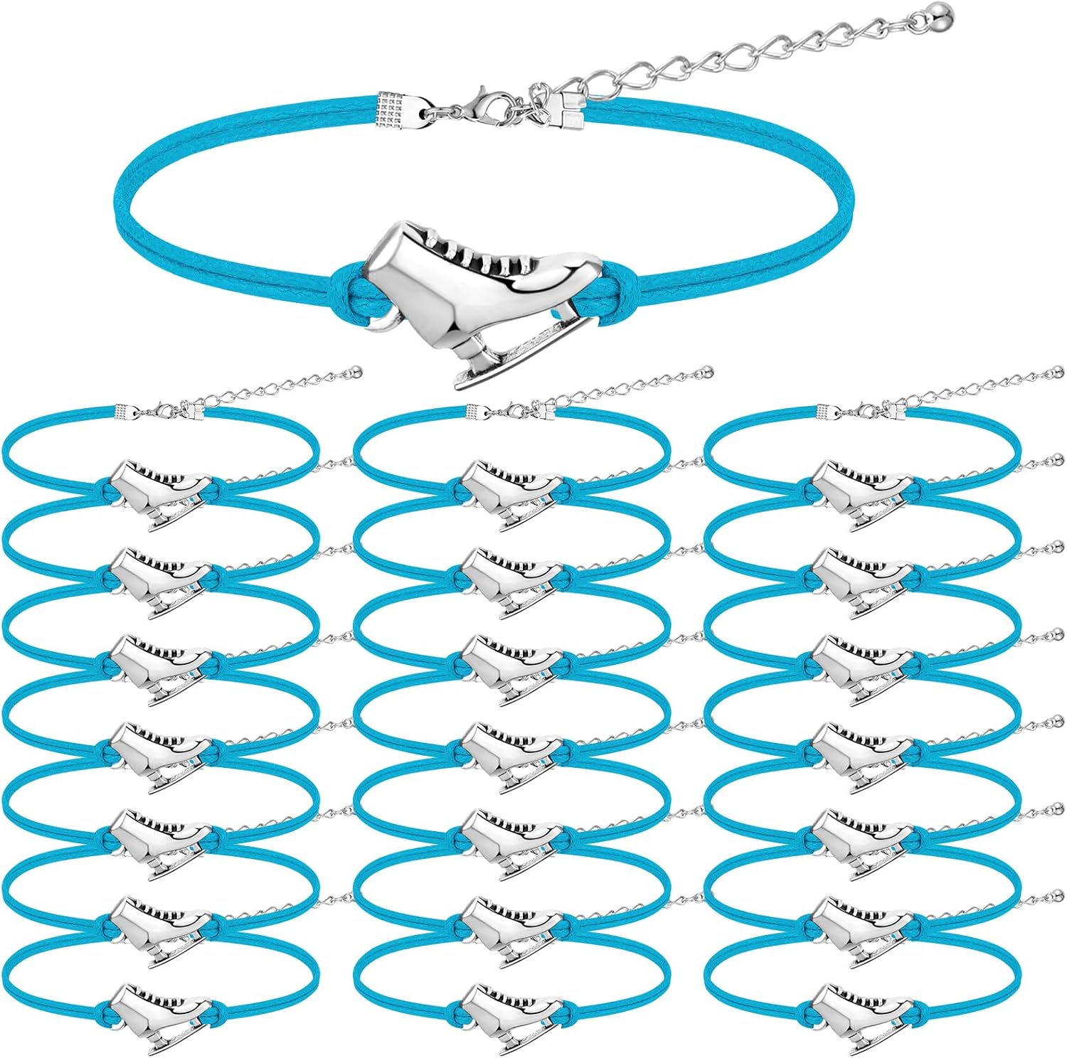 Funtery 24 pulseras de patinaje sobre hielo, regalos de fiesta, pat...