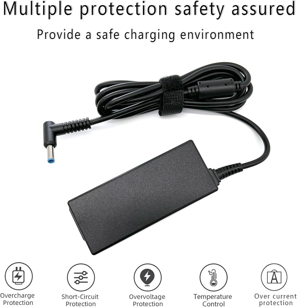 45W 19.5V 2.31A para cargador de laptop HP Punta azul, HP Pavilion...